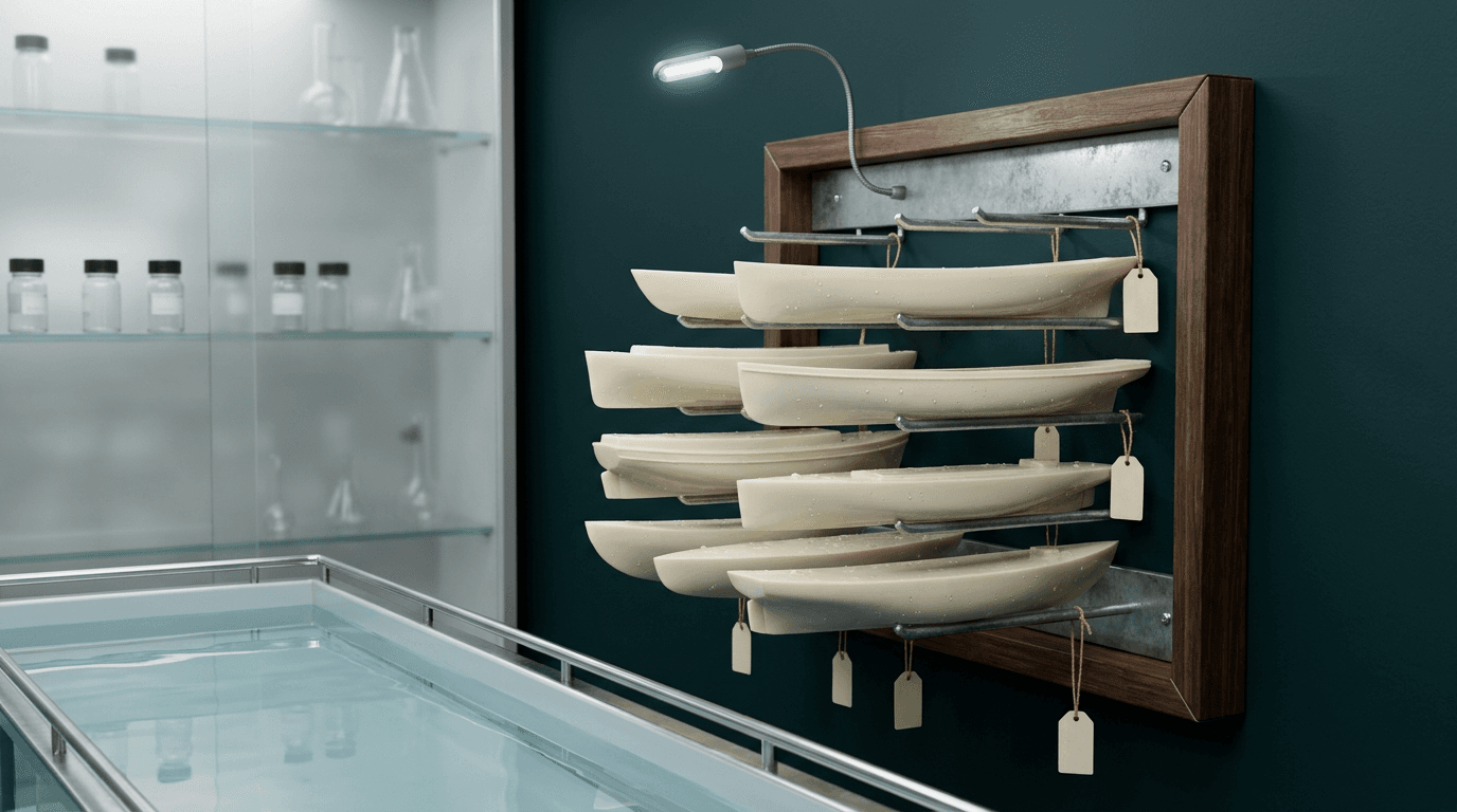 wall rack of owner hulls